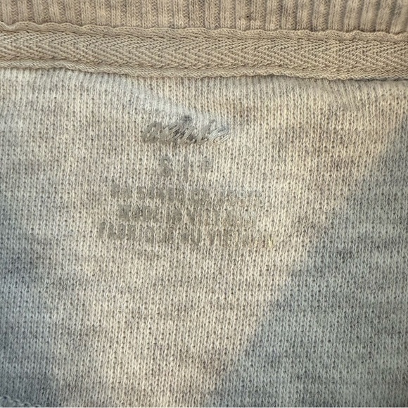 Aerie Gray Toned Camouflage Print Comfy and Soft Oversized Pullover Sweater Top - Picture 5 of 12